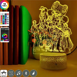 Star Wars The Mandalorina 3D Night LED Clock Base Table Lamp