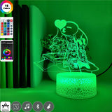 Star Wars The Mandalorina 3D Night LED Clock Base Table Lamp