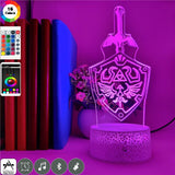 Star Wars The Mandalorina 3D Night LED Clock Base Table Lamp