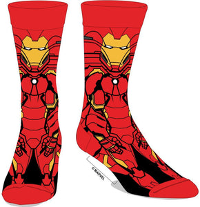 MARVEL - IRON MAN - 360 Men's Character Crew Socks